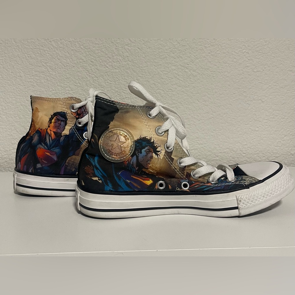 Converse Chuck Taylor All Star High Top Superman DC Comics | W6 M4 Y4 | Rare